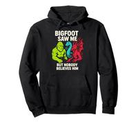 Bigfoot Mi ha Visto Nessuno Gli Crede Funny Mens Cryptid Felpa con Cappuccio