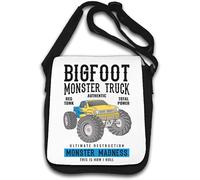 Bigfoot Monster Truck Monster Madness - Borsa a tracolla, colore: Bianco