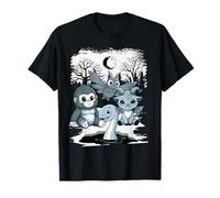 Bigfoot Ness Mothman Wendigo Mostri Cryptid Carino Maglietta