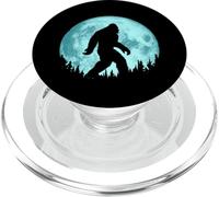 Bigfoot Night Minimalist Full Moon & Trees Sasquatch PopSockets PopGrip per MagSafe