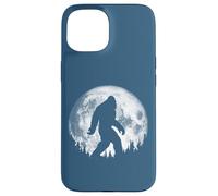 Bigfoot Night Stroll! Cool Full Moon & Trees Sasquatch Custodia per iPhone 15