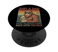 Bigfoot Papà, Solo un papà che è sempre tornato con il latte PopSockets PopGrip Adesivo