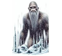 Bigfoot Paperback Notebook - Winter Series: Yeti