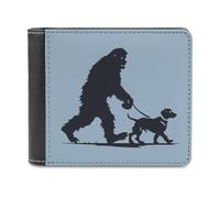 Bigfoot - Portafoglio da uomo in pelle con bassotto che cammina, Stile:, Taglia unica