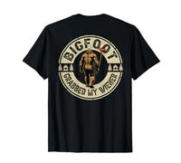 Bigfoot retrò Divertente, Bigfoot afferrato Il Mio Wiener (sul Dietro) Maglietta