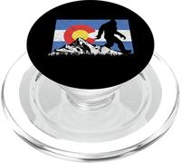 Bigfoot Rocky Mountains Colorado Flag Sasquatch PopSockets PopGrip per MagSafe