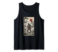 Bigfoot Samurai Giapponese Yokai Mitico Bestia Leggenda Canotta