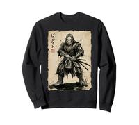 Bigfoot Samurai Katana Giapponese Sasquatch Cryptid Vintage Felpa
