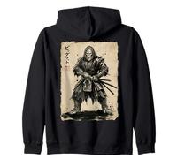 Bigfoot Samurai Katana Giapponese Sasquatch Cryptid Vintage Felpa con Cappuccio
