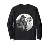 Bigfoot Sasquatch Alien Love Segno Mano criptide Maglia a Manica