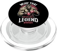 Bigfoot Sasquatch Boxing, leggenda della Muay Thai Fighter Warrior PopSockets PopGrip per MagSafe