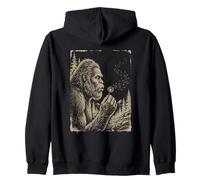 Bigfoot Sasquatch Che soffia Il Dente di Leone Desiderio Cryptid Felpa con Cappuccio