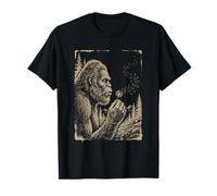 Bigfoot Sasquatch Che soffia Il Dente di Leone Desiderio Cryptid Maglietta