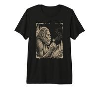 Bigfoot Sasquatch Che soffia Il Dente di Leone Desiderio Cryptid Maglietta Premium