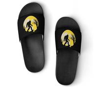 Bigfoot Sasquatch Full Moon Pantofole da donna per la casa da uomo ciabatte da doccia sandali da bagno, Stile:, 36 EU
