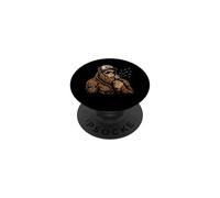Bigfoot Sasquatch - Grafica divertente con dente di leone che soffia i desideri PopSockets PopGrip Adesivo