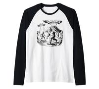Bigfoot Sasquatch, Mostro della Mitologia Maglia con Maniche Raglan