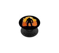 Bigfoot Sasquatch Tramonto Silhouette Camping Gift PopSockets PopGrip Adesivo