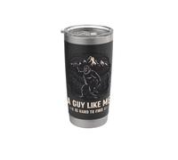 Bigfoot Sasquatch Unico Foresta Mountain Guy Bicchiere termico in acciaio inox doppia parete