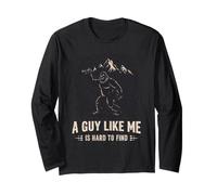 Bigfoot Sasquatch Unico Foresta Mountain Guy Maglia a Manica