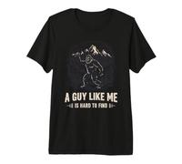 Bigfoot Sasquatch Unico Foresta Mountain Guy Maglietta Premium