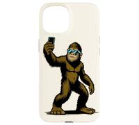 Bigfoot Sasquatch Yeti Prendendo una leggenda del mito selfie Custodia per iPhone 15