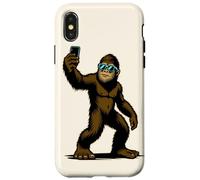 Bigfoot Sasquatch Yeti Prendendo una leggenda del mito selfie Custodia per iPhone X/XS