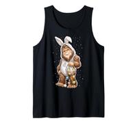 Bigfoot Sasquatch Yeti Uova di Coniglio Pasquale Orecchie da Coniglio Canotta