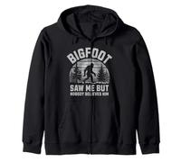 Bigfoot Saw Me Nobody Believes Him Funny Sasquatch Uomini Ragazzi Felpa con Cappuccio
