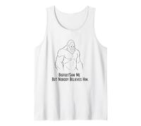 Bigfoot Saw Me Schizzo Divertente Canotta