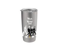 Bigfoot - Scheletro alieno che attraversa la strada Strano Halloween Bicchiere termico in acciaio inox doppia parete