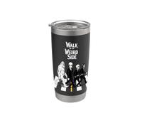 Bigfoot - Scheletro alieno che attraversa la strada Strano Halloween Bicchiere termico in acciaio inox doppia parete
