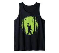 Bigfoot Silhouette Walking Through Forest Adventure Mystery Canotta
