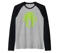 Bigfoot Silhouette Walking Through Forest Adventure Mystery Maglia con Maniche Raglan