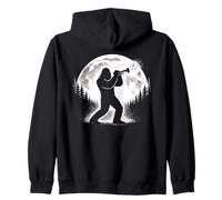 Bigfoot Suona la Tromba nella Banda Musicale Felpa con Cappuccio