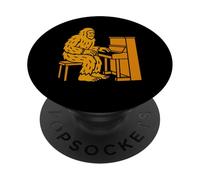 Bigfoot Suonare Piano Pianist Instrument Band - Sasquatch PopSockets PopGrip Adesivo