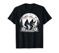 Bigfoot Tandem Bike Ciclista Sasquatch Maglietta