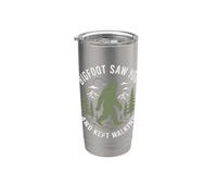 Bigfoot ti ha visto e ha continuato a camminare facendo escursioni nella foresta di Sasquatch Bicchiere termico in acciaio inox doppia parete