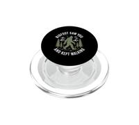 Bigfoot ti ha visto e ha continuato a camminare facendo escursioni nella foresta di Sasquatch PopSockets PopGrip per MagSafe