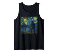 Bigfoot UFO Alien Nessie Van Gogh Notte Stellata Stile Canotta