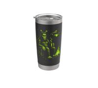 Bigfoot UFO Campfire Alien Funny Sasquatch Camping Bicchiere termico in acciaio inox doppia parete