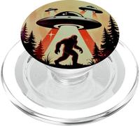 Bigfoot UFO Rapimento Retrò Sasquatch Incontro Alieno PopSockets PopGrip per MagSafe