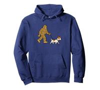 Bigfoot Walking Jack Russel Terrier Cane papà Mamma - Sasquatch Felpa con Cappuccio