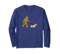 Bigfoot Walking Jack Russel Terrier Cane papà Mamma - Sasquatch Maglia a Manica