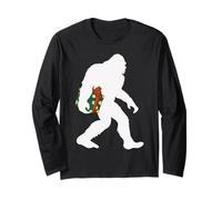 Bigfoot Xmas Yeti Funny Christmas Maglia a Manica