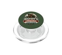 Bigfoot's Christmas Tree Farm Humor Retro Distressed PopSockets PopGrip per MagSafe