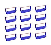 Bigger 12-Pack compatibile SP700 3157BR 30980721 nastro stampante B/R sostituzione per Star SP-700BR, RC-700BR, SP-712, SP-712R, SP-742, SP-742R nastro d'inchiostro (nero e rosso)