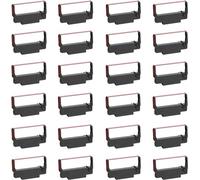 BIGGER Nastro di ricambio per ERC-30/34/38 B/R utilizzato con Epson ERC30 ERC34 ERC38, M188B, TM-U220, TM-U220B, SNBC BTP-M300, Bixolon GRC-220BR, SRP-275, SRP-275III (confezione da 24, nero e rosso)