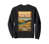 Bigger Than Sand Camicia Paesaggio Scenic Lake Michigan Dunes Felpa