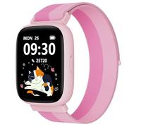 BIGGERFIVE Fitness Tracker Orologio Bambina Ado 5-16, 1,8" Smartwatch con Contapassi, Frequenza Cardiaca, Resistente all'Acqua IP68, Monitor del Sonno, Giochi Puzzle con/senza APP, Nylon